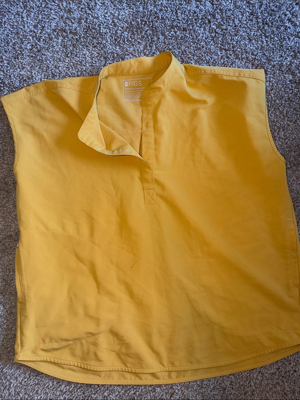 Figs light gold Sleeveless Medical Top